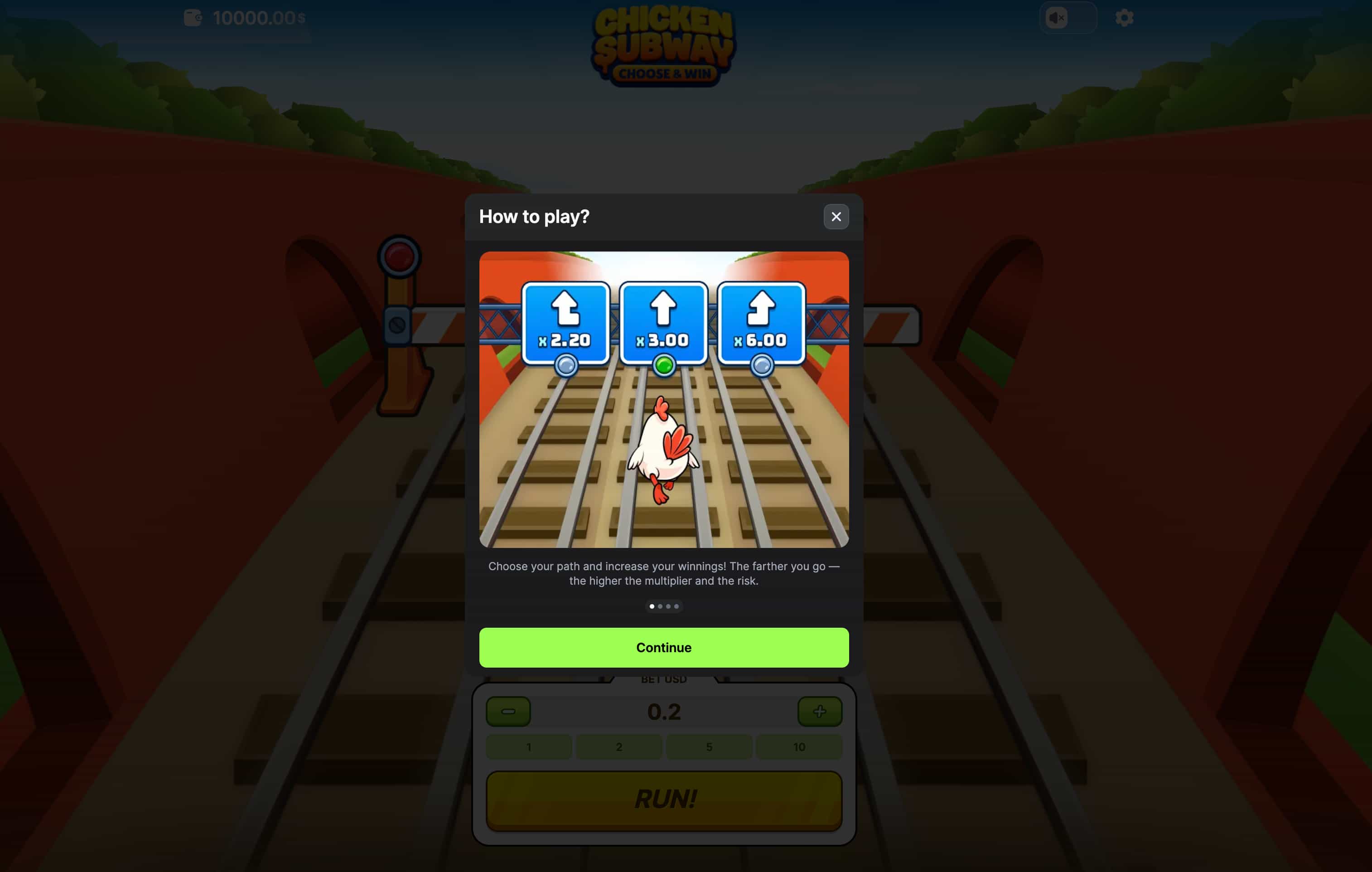 games similar to chicken subway